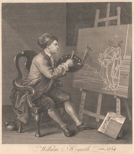 Hogarth maalaa komiikan muusaa tekijältä William Hogarth