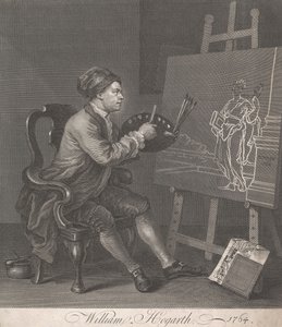 Hogarth maalaa komiikan muusaa tekijältä William Hogarth