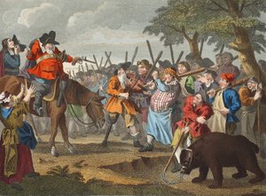 Hudibrasin ensimmäinen seikkailu Samuel Butlerin Hudibrasista tekijältä William Hogarth
