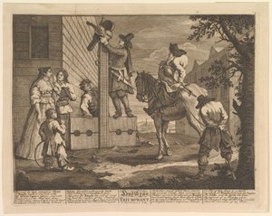 Hudibras Triumphant Triumphant 12 Large Illustrations Samuel Butlers Hudibras, levy 4, 1725-68. tekijältä William Hogarth