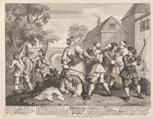 Hudibras voitti Trulla tekijältä William Hogarth