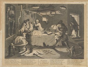Hudibras päihittää Sidrophelin ja hänen miehensä Whacumin tekijältä William Hogarth