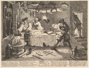 Hudibras voittaa Sidrophelin ja hänen miehensä Whacum Twelve Large Illustrations for Sa..., helmikuu 1725-26. tekijältä William Hogarth