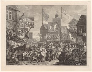 Southwarkin markkinat tekijältä William Hogarth