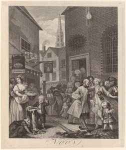 Keskipäivä tekijältä William Hogarth