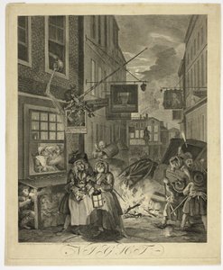 Yö, neljäs levy The Four Times of Daysta tekijältä William Hogarth