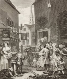Keskipäivä / keskipäivä. From: The Four Times of the Day / The Four Times of the Day. 1738 tekijältä William Hogarth