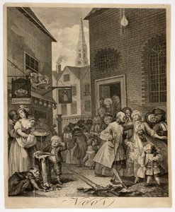 Keskipäivä, levy kaksi elokuvasta The Four Times of Day tekijältä William Hogarth