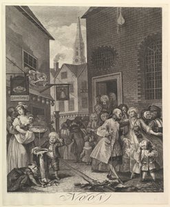 Keskipäivä: Vuorokauden neljä aikaa tekijältä William Hogarth