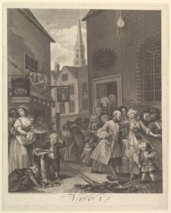 Noon The Four Times of Day, 25. maaliskuuta 1738. tekijältä William Hogarth