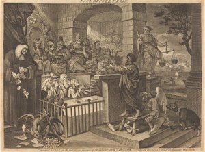 Paul ennen Felix Burlesquedia tekijältä William Hogarth