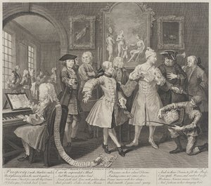 Vauraus porton hymyineen tekijältä William Hogarth