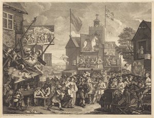 Southwarkin markkinat tekijältä William Hogarth