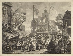 Southwarkin markkinat tekijältä William Hogarth
