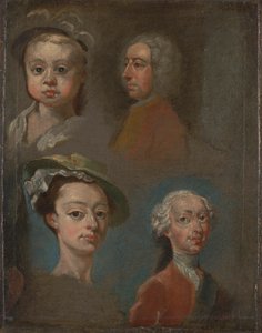 Estudos de Headsfinnish tekijältä William Hogarth