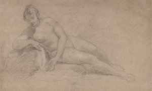 Naisen alastontutkimus tekijältä William Hogarth