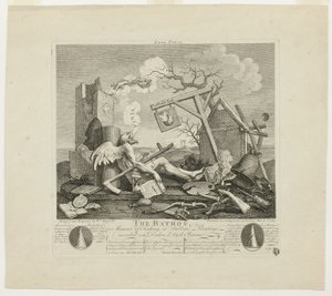 aTailpiece tai Bathos tekijältä William Hogarth