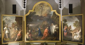 St Mary Redcliffen alttaritaulu (triptyykki) tekijältä William Hogarth