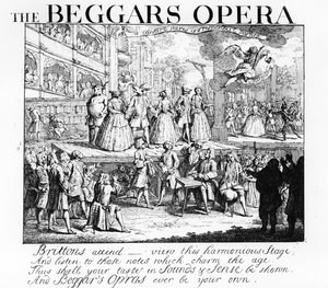 Kerjäläisooppera, Burlesqued, 1728 tekijältä William Hogarth