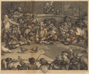Kukkotappeluareena tekijältä William Hogarth