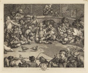Kukkotappeluareena tekijältä William Hogarth