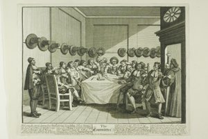 Komitea, levy kymmenen Hudibrasista tekijältä William Hogarth