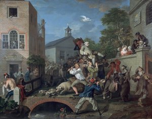 Vaali IV Jäsenen puheenjohtaja, 1754-55 tekijältä William Hogarth