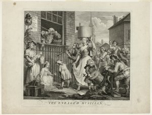 Raivostunut muusikko tekijältä William Hogarth