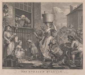Raivostunut muusikko tekijältä William Hogarth