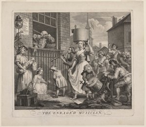Raivostunut muusikko tekijältä William Hogarth