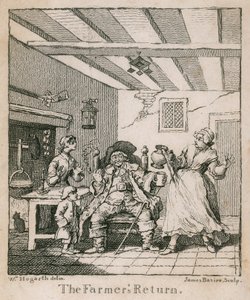 Maanviljelijän paluu tekijältä William Hogarth