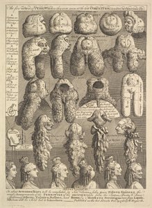 Periwigin viisi ritarikuntaa, 1761. tekijältä William Hogarth