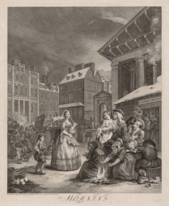 Päivän neljä kertaa: Aamu tekijältä William Hogarth