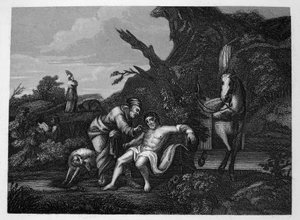 Laupias samarialainen tekijältä William Hogarth