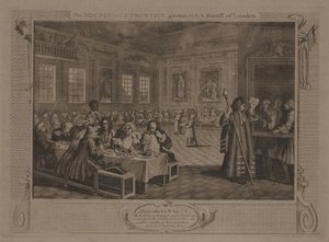 Ahkera Prentice rikastui ja Lontoon sheriffi tekijältä William Hogarth