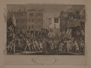 Ahkera Lontoon Prentice Lord Mayor tekijältä William Hogarth