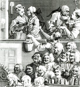 The Laughing Audience, 1733 finn tekijältä William Hogarth