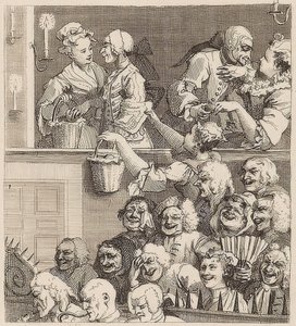 Naurava Yleisö. 1733 tekijältä William Hogarth