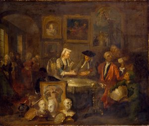Avioliittosopimus, 1730-luvun alku tekijältä William Hogarth