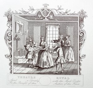 Theatre Royal; Drury kaista; Lontoo tekijältä William Hogarth