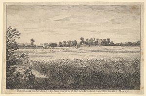 Näkymä Ranbys Housesta, 1. toukokuuta 1781. tekijältä William Hogarth