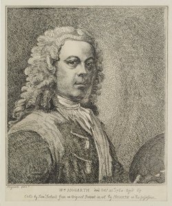 William Hogarth, kaiverrettu Samuel Irelandin (k.1800) toimesta, noin 1786. tekijältä William Hogarth