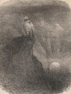 Genius, 1865-95 (kynä, tussi ja grafiitti kartongille).