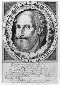George Chapmanin (n.1559-1634) muotokuva n.1609-10.