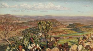 Esdraelonin tasango Nasaretin yläpuolelta, 1800-luku tekijältä William Holman Hunt