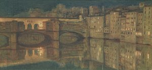 Ponte Vecchio, Firenze tekijältä William Holman Hunt