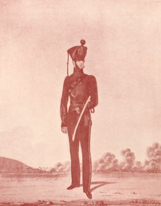 Madras-armeijan kiväärien upseerit, c1837-1843, 1909 tekijältä William Hunsley