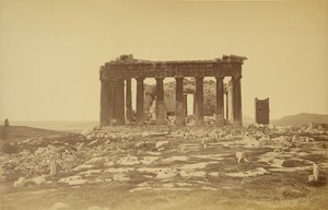 Parthenon, kasvot itään.
