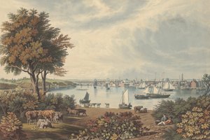 Baltimore otettu lähellä Whetstone Pointia, julkaistu 1831. tekijältä William James Bennett