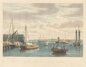 Boston: Navy Yardin laivarakennuksen länsipäästä tekijältä William James Bennett